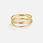 Gold-Tone Layered Band Ring