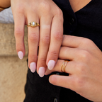 Gold-Tone Layered Band Ring