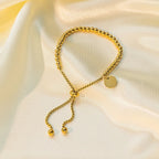 Women's Beaded Bracelet with Sliding Chain