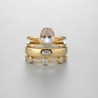 Women's Gold Stacking Ring Set