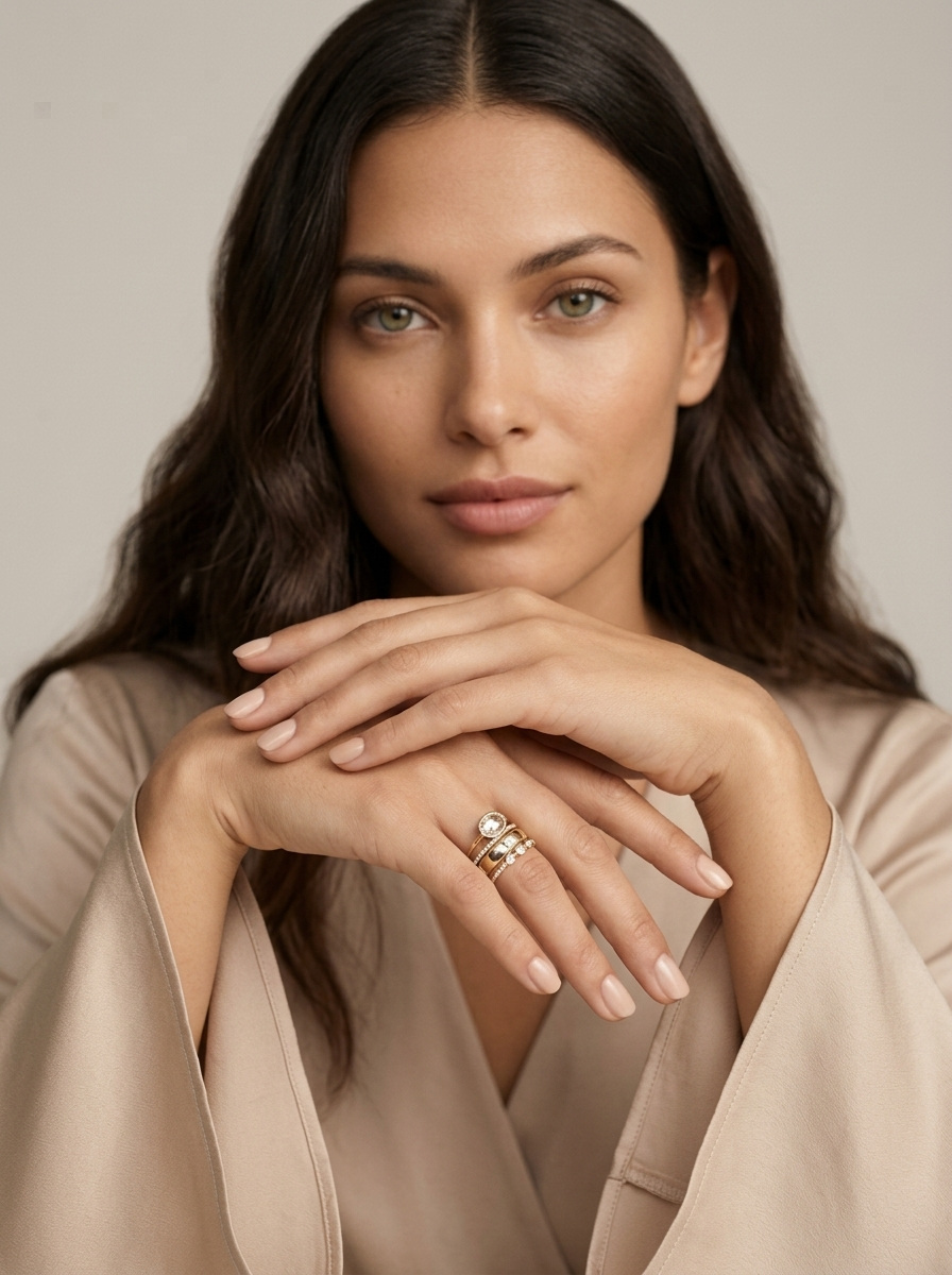 Women's Gold Stacking Ring Set