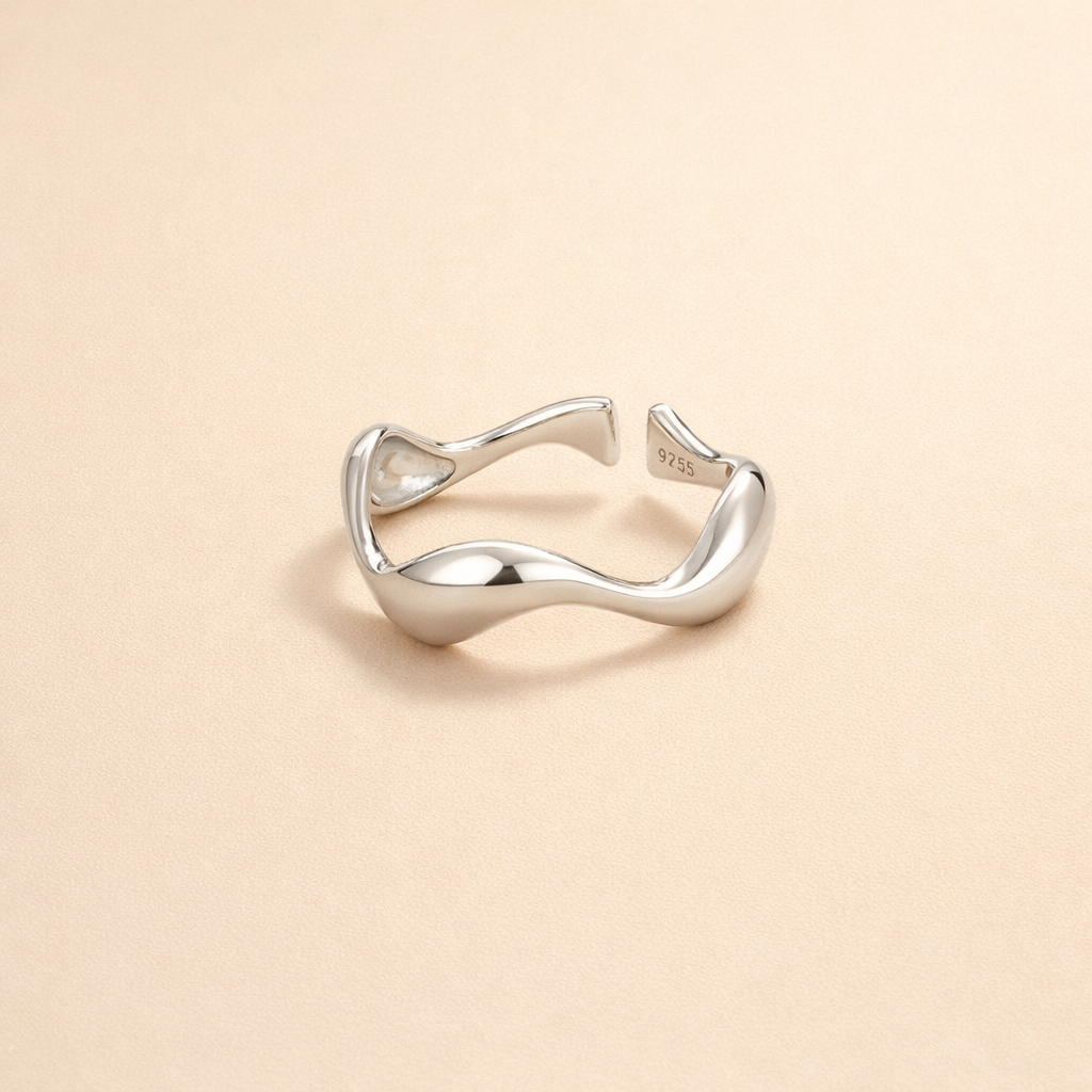 Women's Open Wave Band Ring
