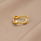 Women's Open Wave Band Ring
