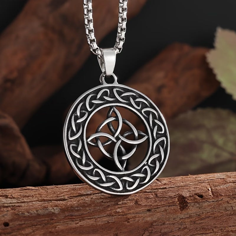 Men's Circular Knot Pendant Necklace
