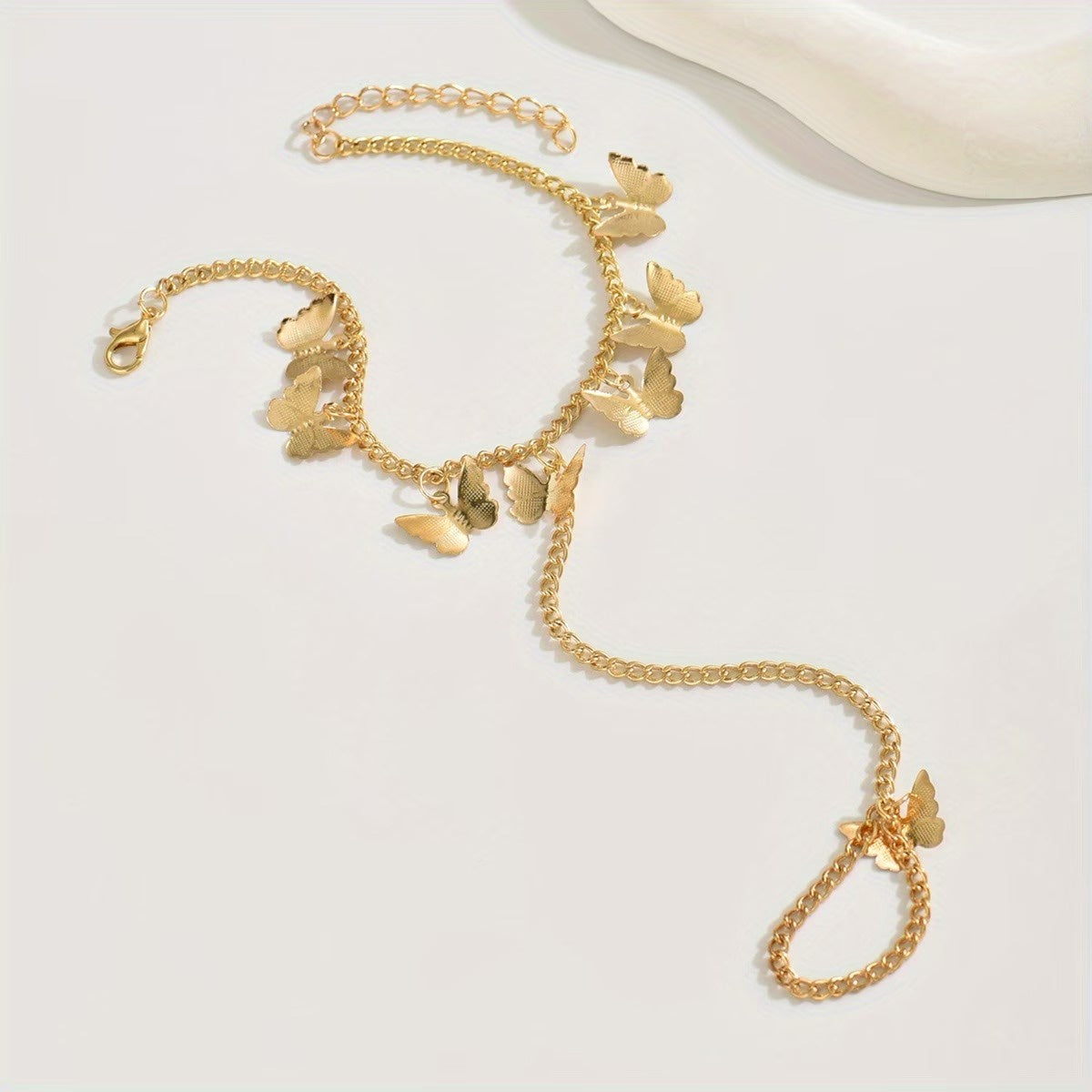 Women's Butterfly Hand Chain Bracelet