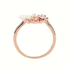 Women's Floral Butterfly Cluster Ring