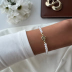 Women's Four-Leaf Clover Beaded Bracelet