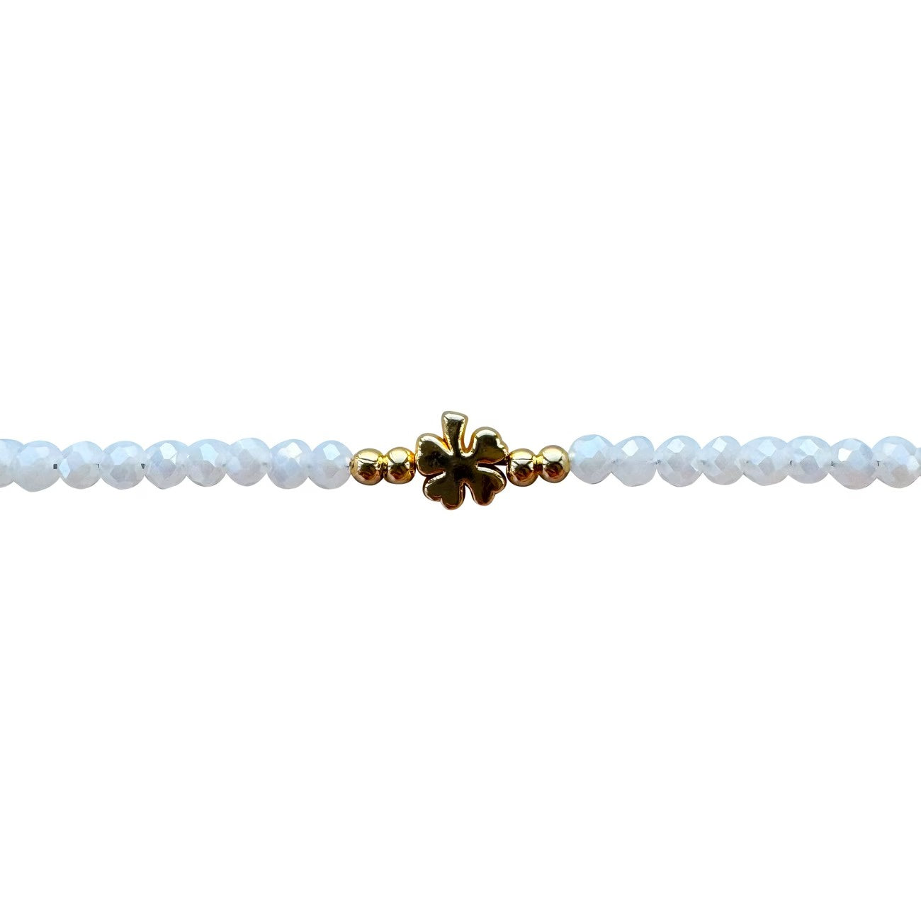 Women's Four-Leaf Clover Beaded Bracelet