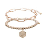 Women's Link Chain Charm Bracelet