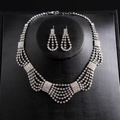 Women's Multi-Strand Necklace and Earrings Set