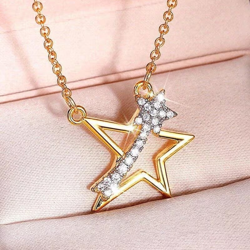 Women's Shooting Star Pendant Necklace