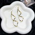 Women's Twisted Ribbon Dangle Earrings